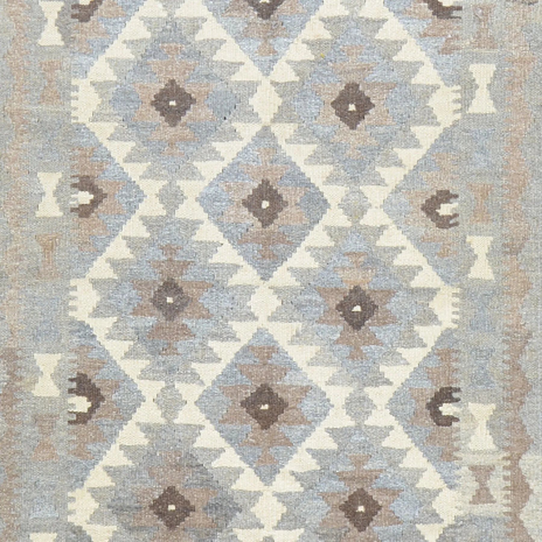 Hand-Woven Flatweave Geometric Design Kilim Handmade Wool (Size 2.8 X 9.8) Cwral-9567