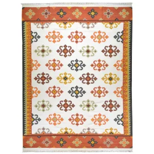 Hand-Woven Geometric Design Wool Reversible Kilim Rug (Size 9.2 X 11.11) Cwral-3465