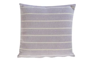 Hand-woven Striped Pillow in Lavender