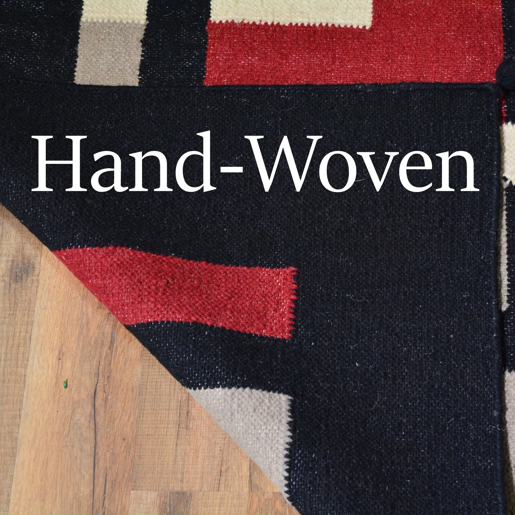 Hand-Woven Tribal Reversible Navajo Style Handmade Wool Rug (Size 8.0 X 10.0) Brral-6927