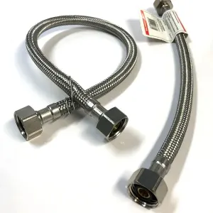 Haron B4F06 6″ (150mm) 1/2″F x 1/2″F Steel Braided Hose