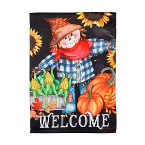 Harvest Scarecrow Garden Suede Flag,14s9920