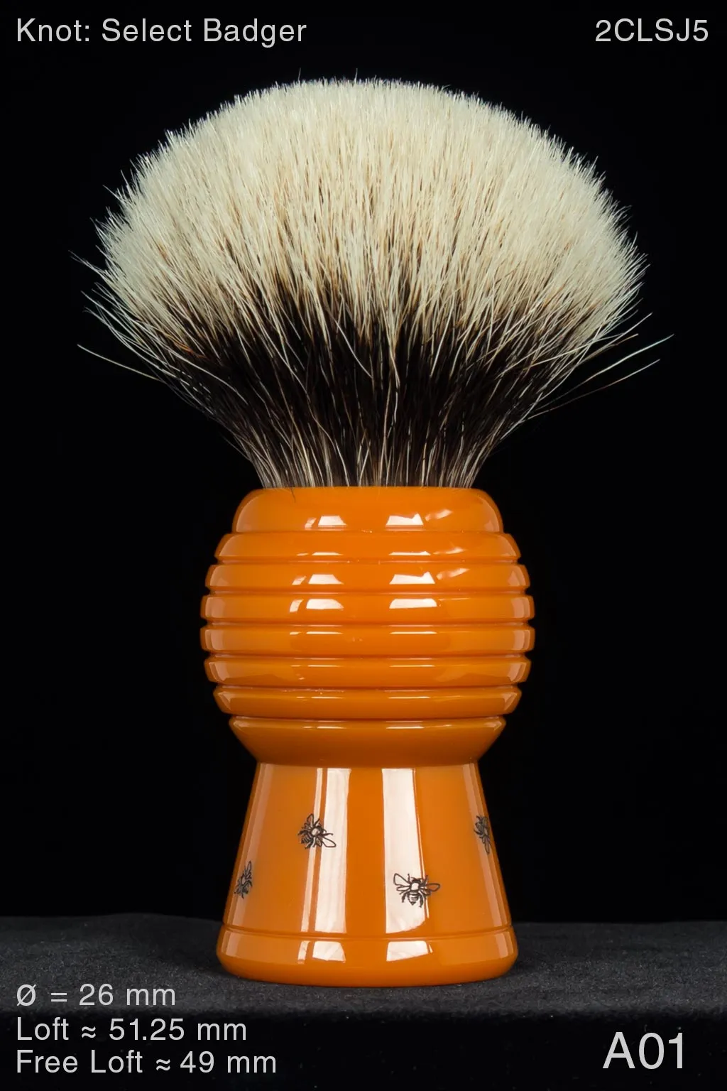 High-rise Beehive 26 mm Butterscotch