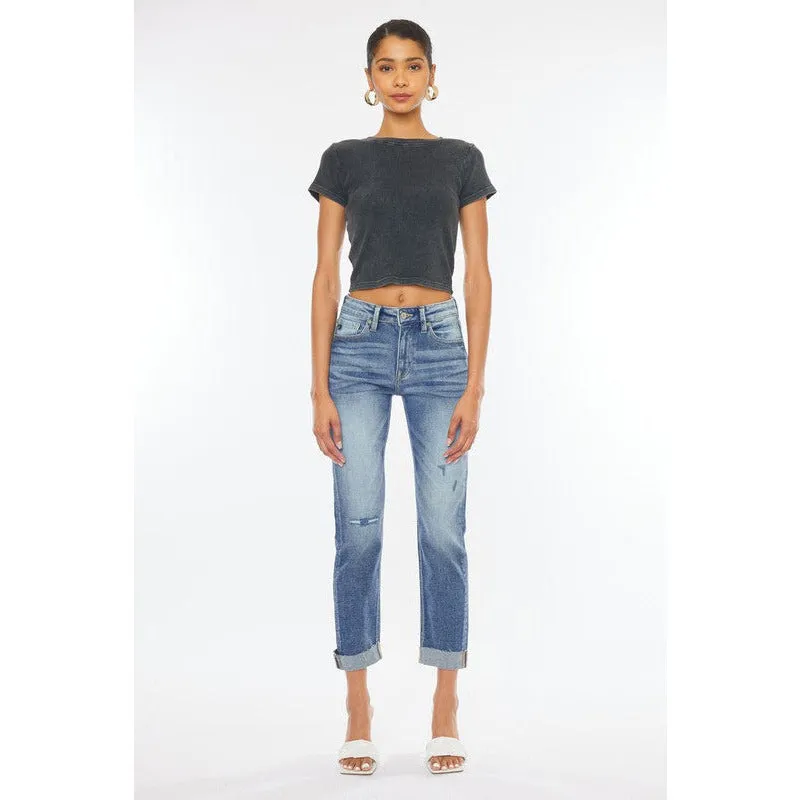 HIGH-RISE JEANS
