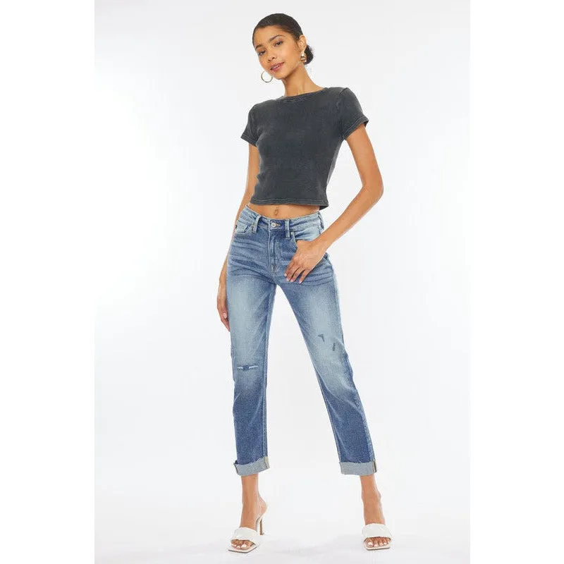 HIGH-RISE JEANS