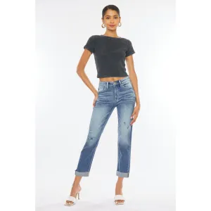 HIGH-RISE JEANS