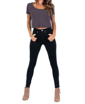 High-Rise Skinny - Jet Black