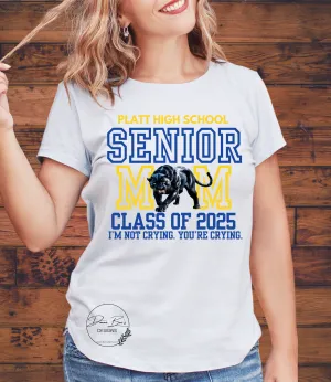 High school Mascot tee | Senior Mom | Class of 2025