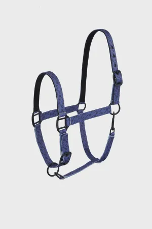 Horze Noir Halter with Print Very Dark Blue