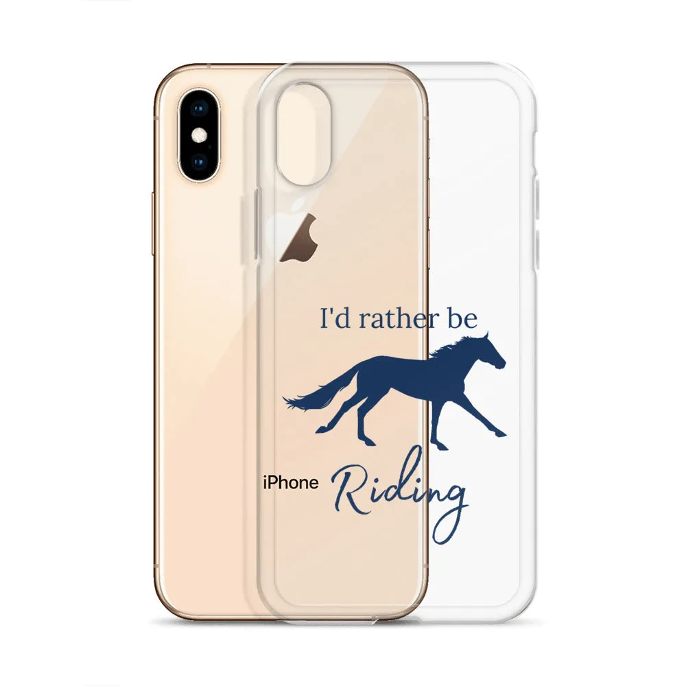 I'd Rather Be Riding iPhone Case