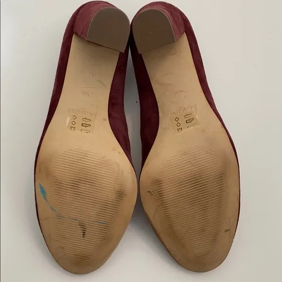 J. Crew factory olive suede pumps