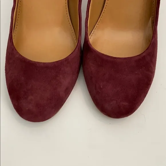J. Crew factory olive suede pumps