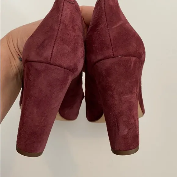 J. Crew factory olive suede pumps
