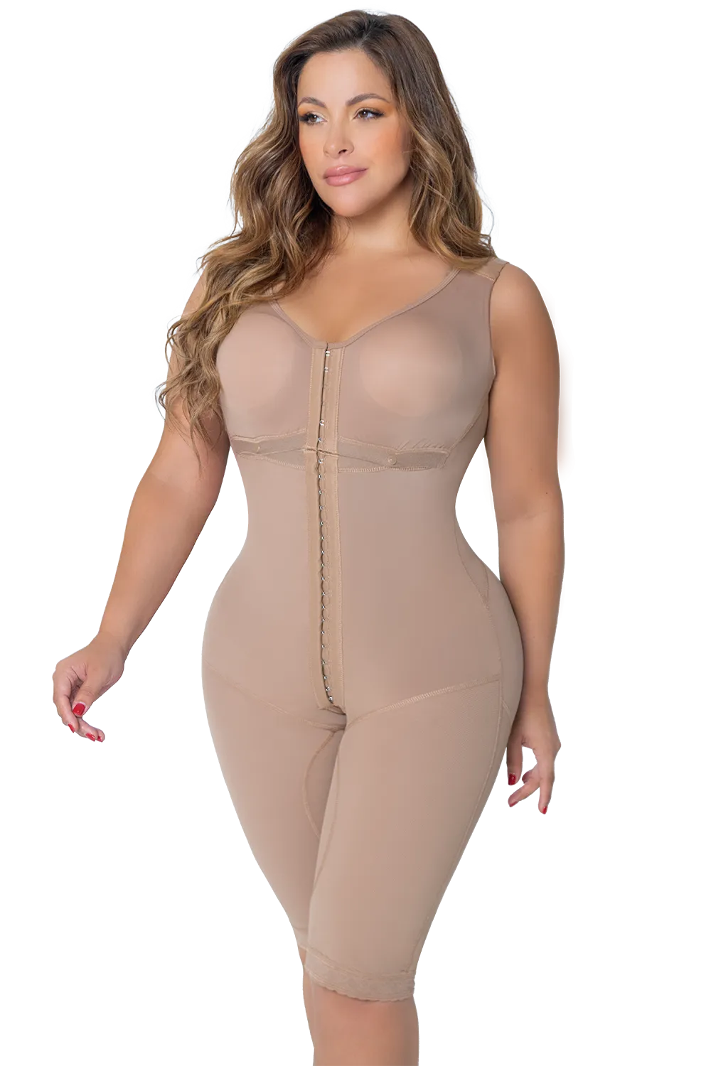 JACKIE LONDON 3050 - Long Body Shaper With Brassier and Wide Straps