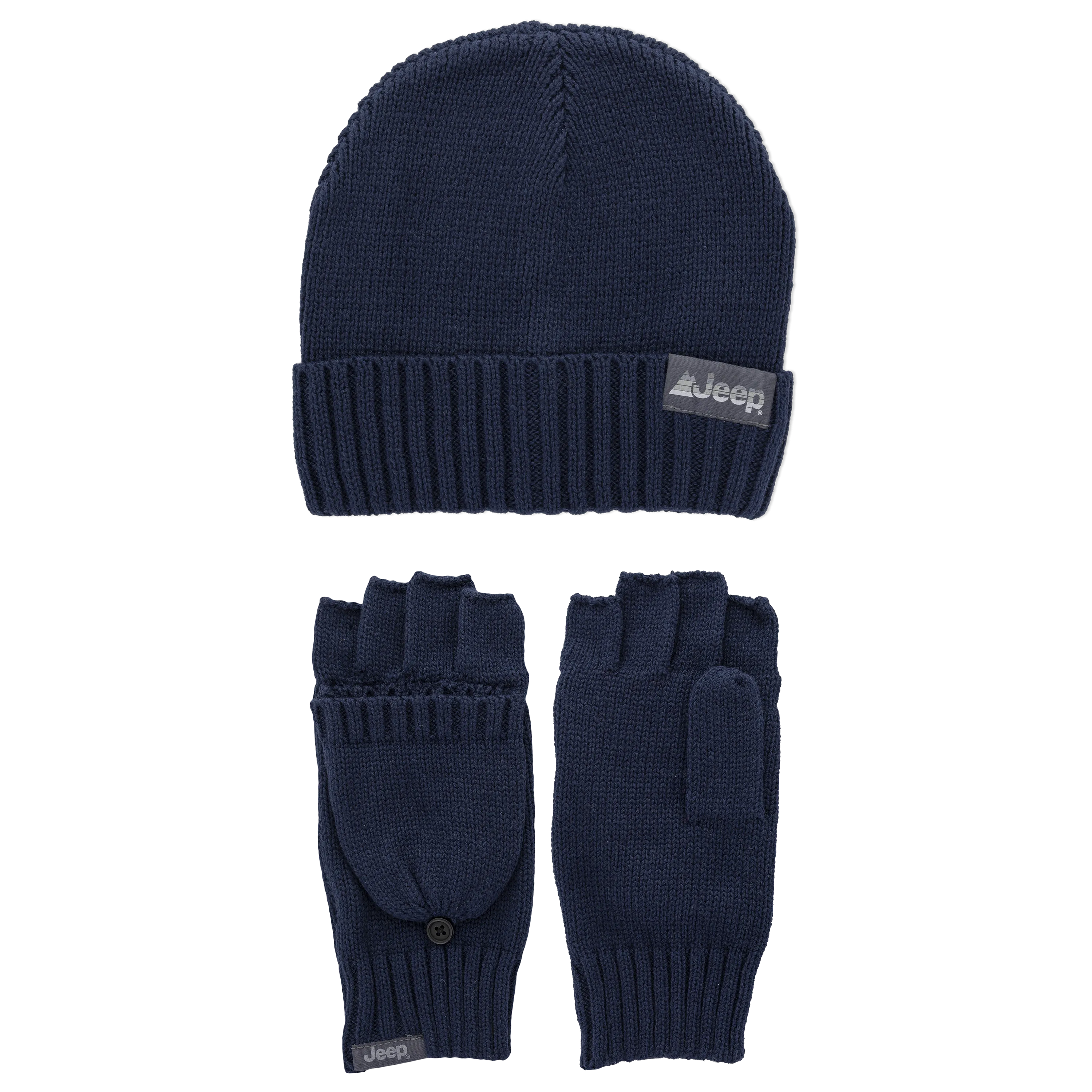Jeep® 2 Piece Beanie and Convertible Glove Set