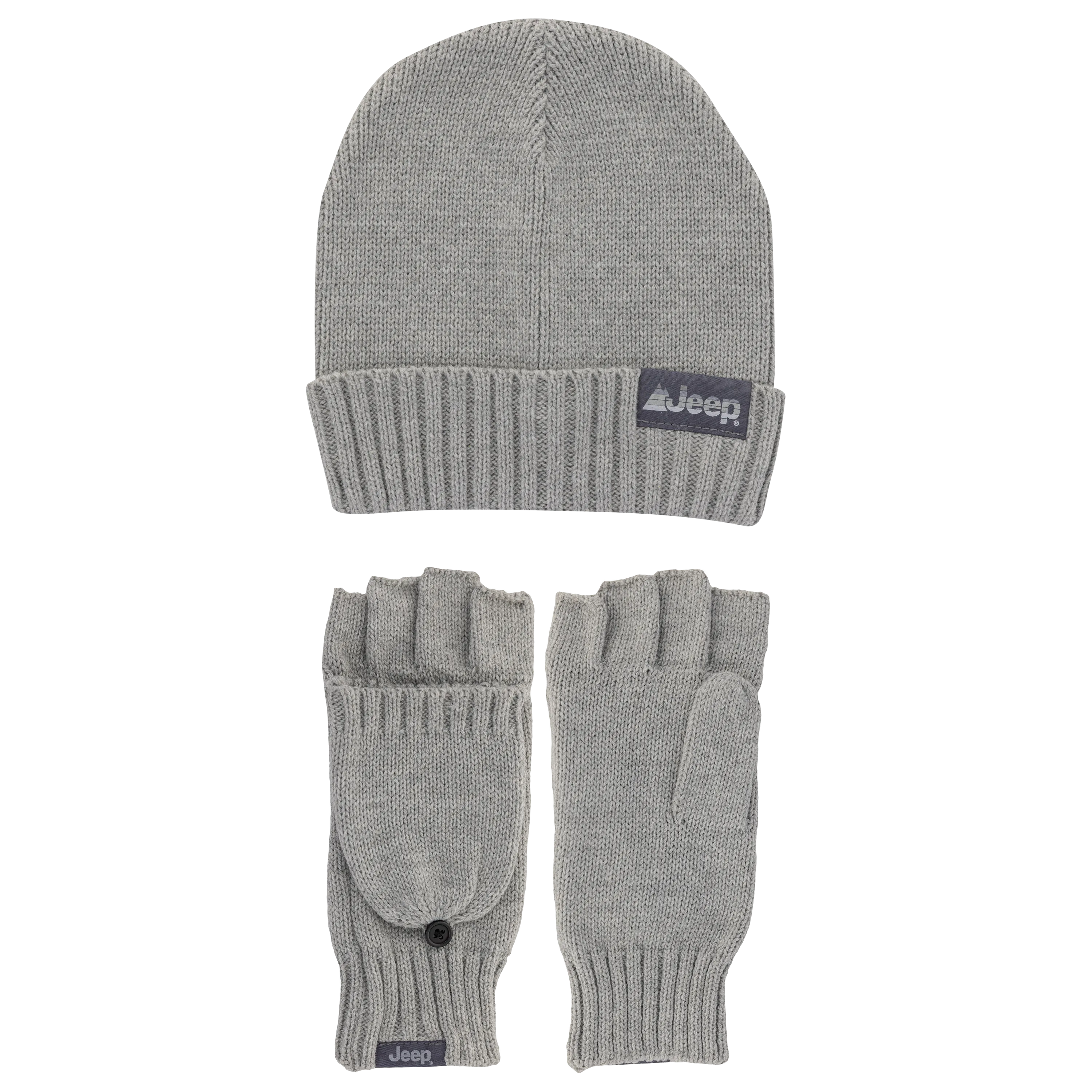 Jeep® 2 Piece Beanie and Convertible Glove Set