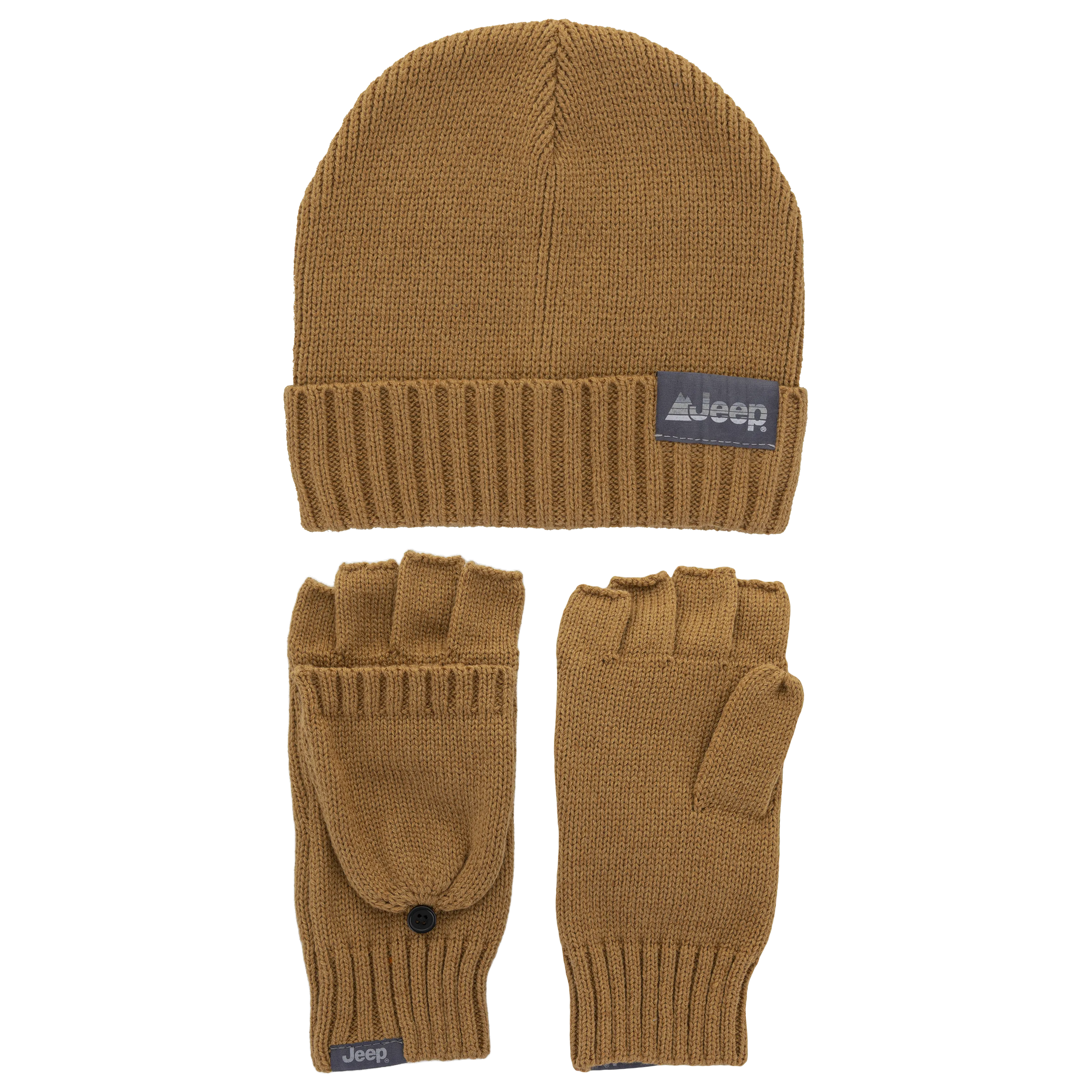 Jeep® 2 Piece Beanie and Convertible Glove Set
