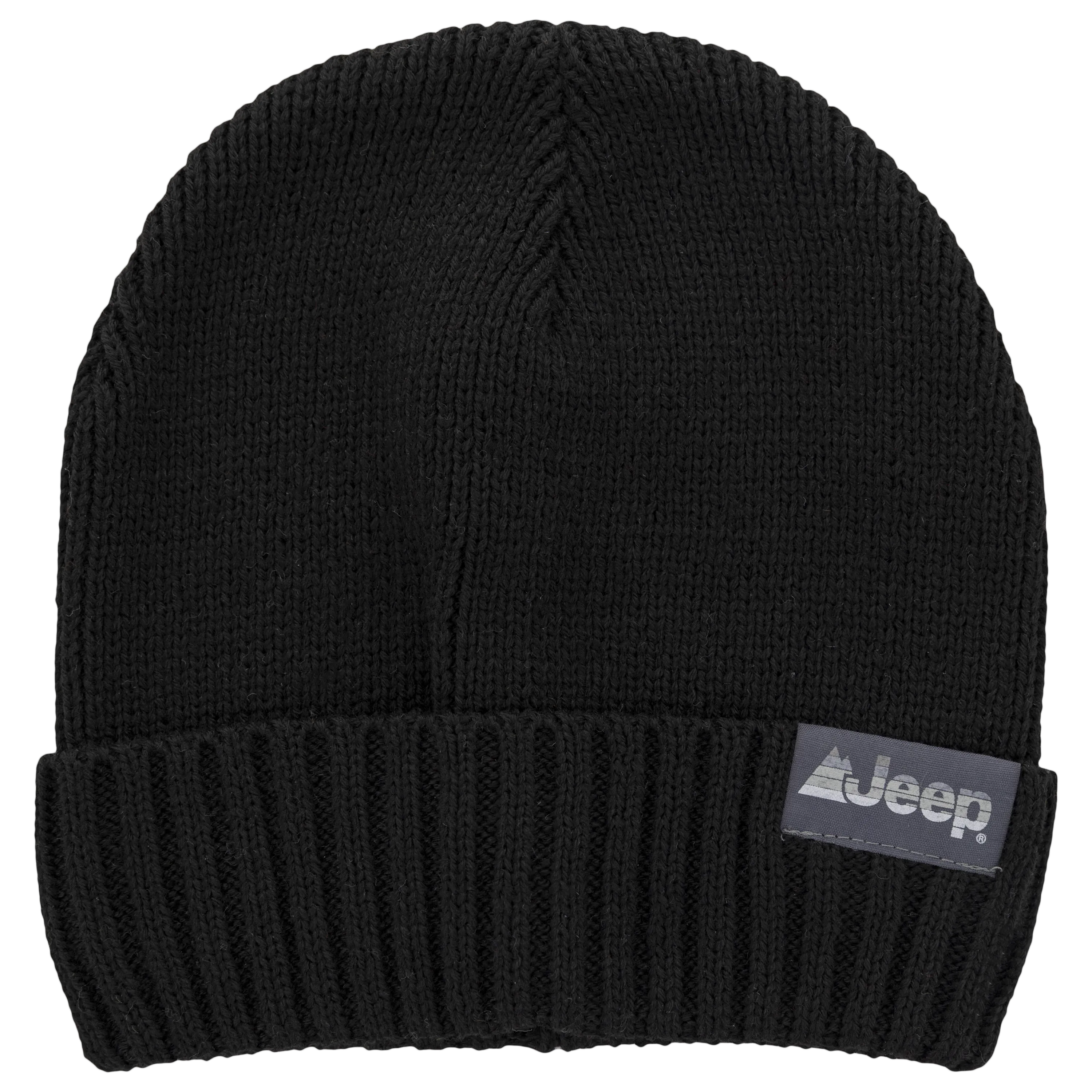 Jeep® 2-Piece Ribbed Beanie and Glove Set