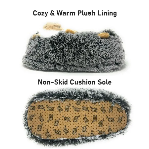 Kid's Hedge Hugs Cute Plush Animal Slippers