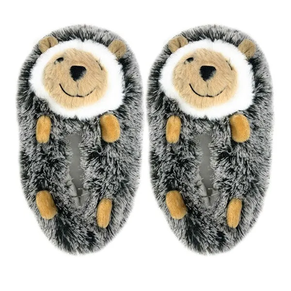 Kid's Hedge Hugs Cute Plush Animal Slippers