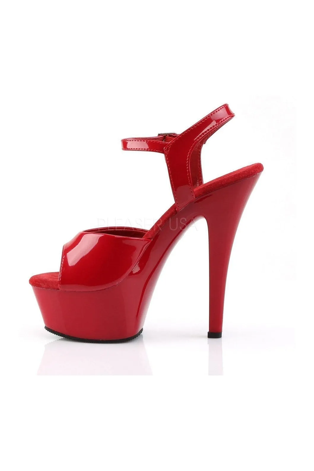 KISS-209 Platform Sandal | Red Patent