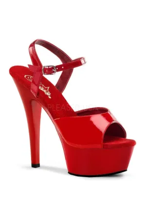 KISS-209 Platform Sandal | Red Patent