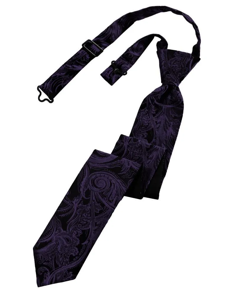 Lapis Tapestry Skinny Necktie
