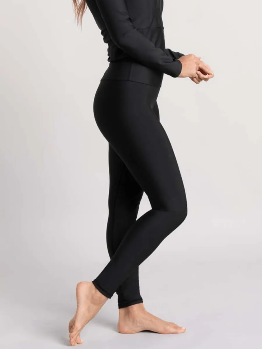 Legging Classique Taille Haute Ecomove Warm - Noir