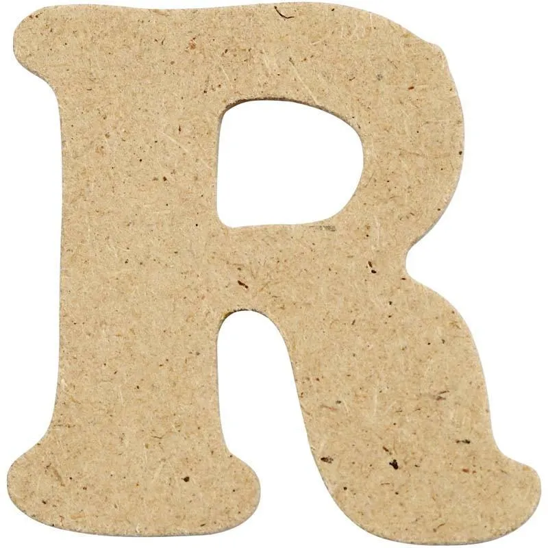 Letters 4cm Pre Punched x 10 - Initial R