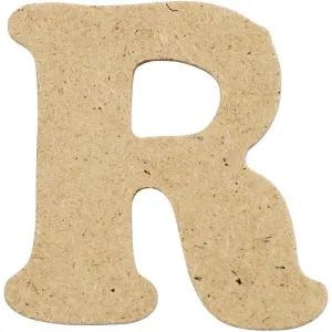 Letters 4cm Pre Punched x 10 - Initial R
