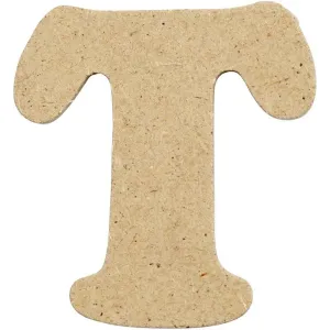 Letters 4cm Pre Punched x 10 - Initial T