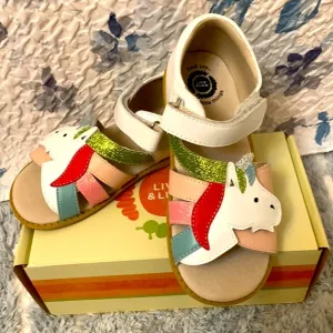 Livie and Luca Unicorn sandals size 1