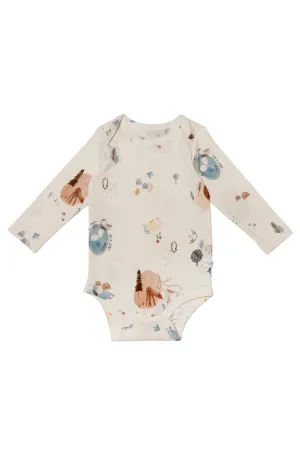 Long Sleeve Bodysuit - Cozy Forest