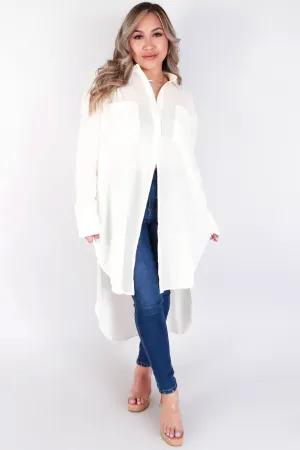 LONG SLEEVE DUSTER TOP