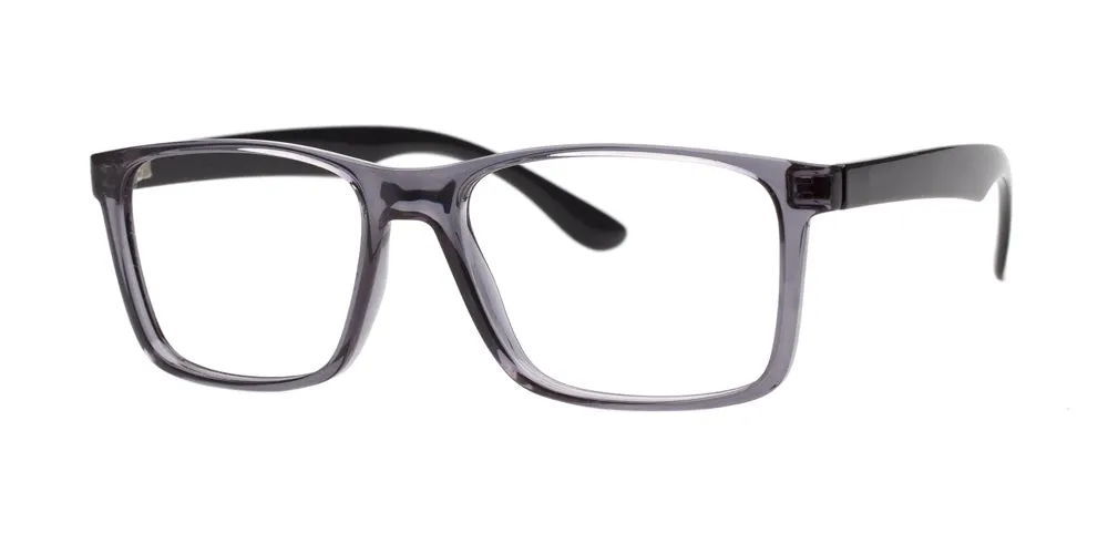 Loris Men's Unbreakable Bendable Rectangular TR90 Eyeglasses, M-311