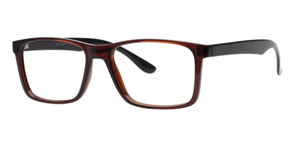 Loris Men's Unbreakable Bendable Rectangular TR90 Eyeglasses, M-311
