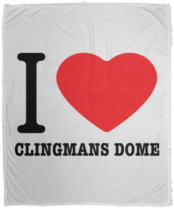 Love Clingmans Dome - Plush Fleece Blanket (50x60)
