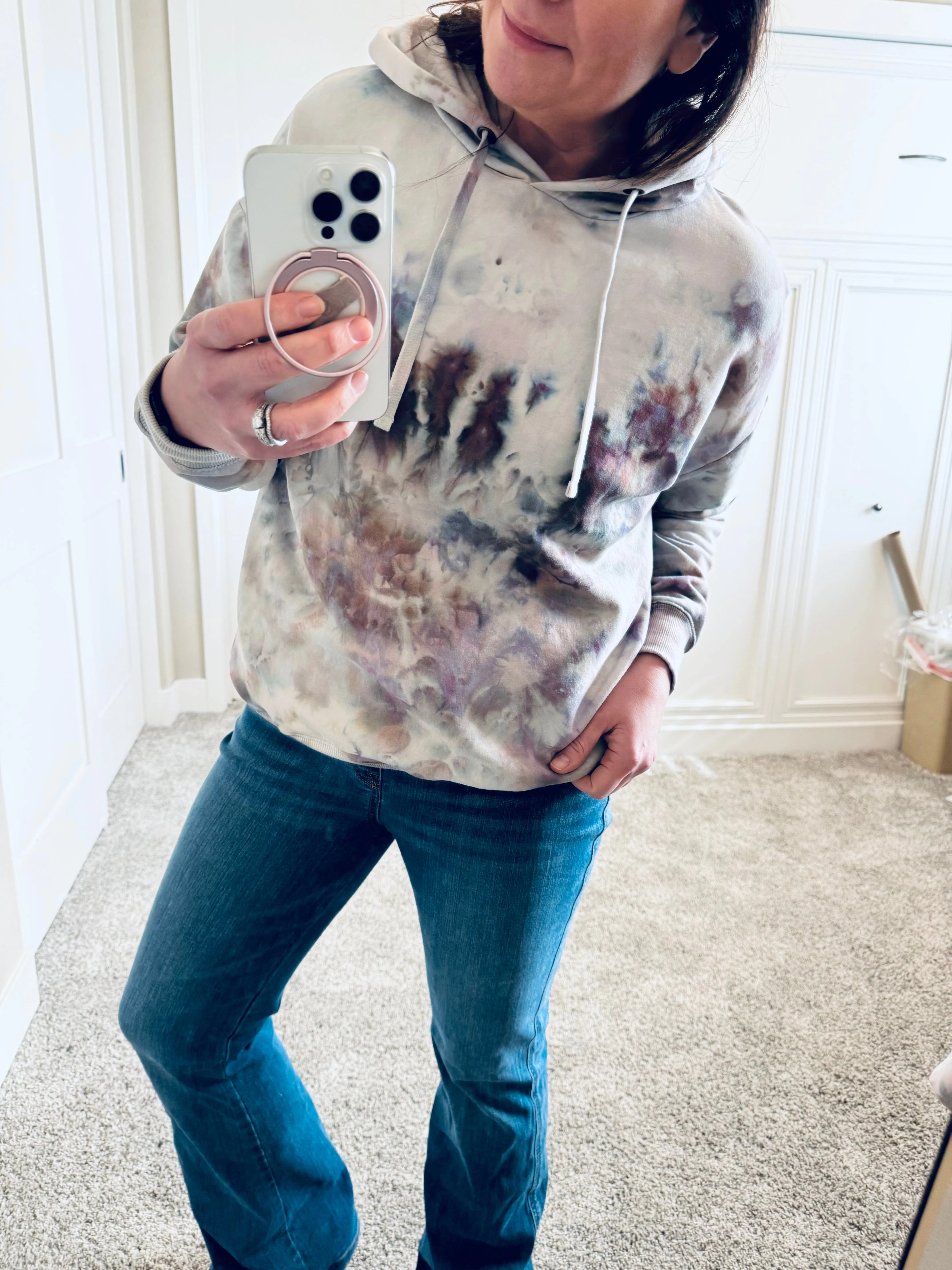 M Ice Dye Super Soft Hoodie