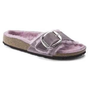 Madrid Big Buckle Shearling Oiled Leather