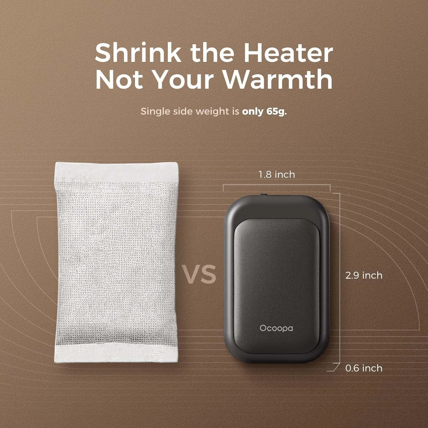 Magnetic Rechargeable Hand Warmers Card-Style Electric Hands Heater 5000mAh 2pck