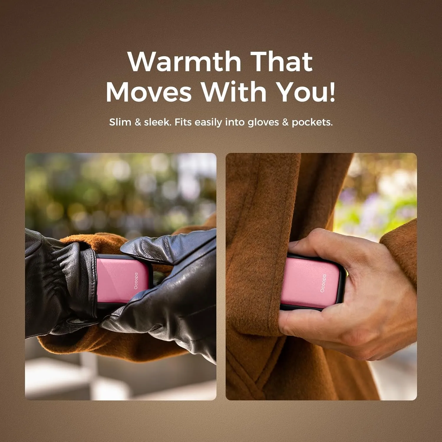 Magnetic Rechargeable Hand Warmers Card-Style Electric Hands Heater 5000mAh 2pck