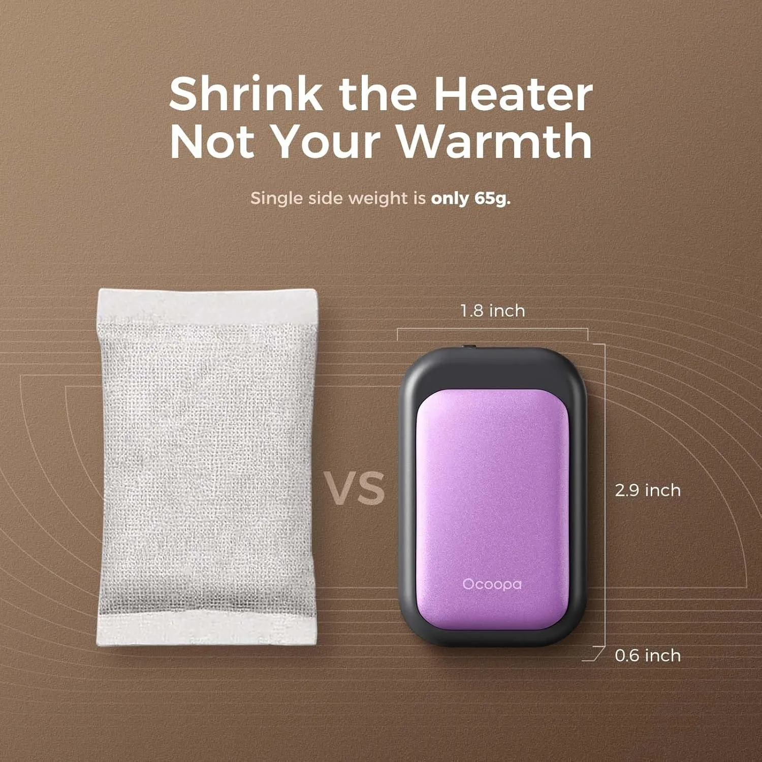 Magnetic Rechargeable Hand Warmers Card-Style Electric Hands Heater 5000mAh 2pck