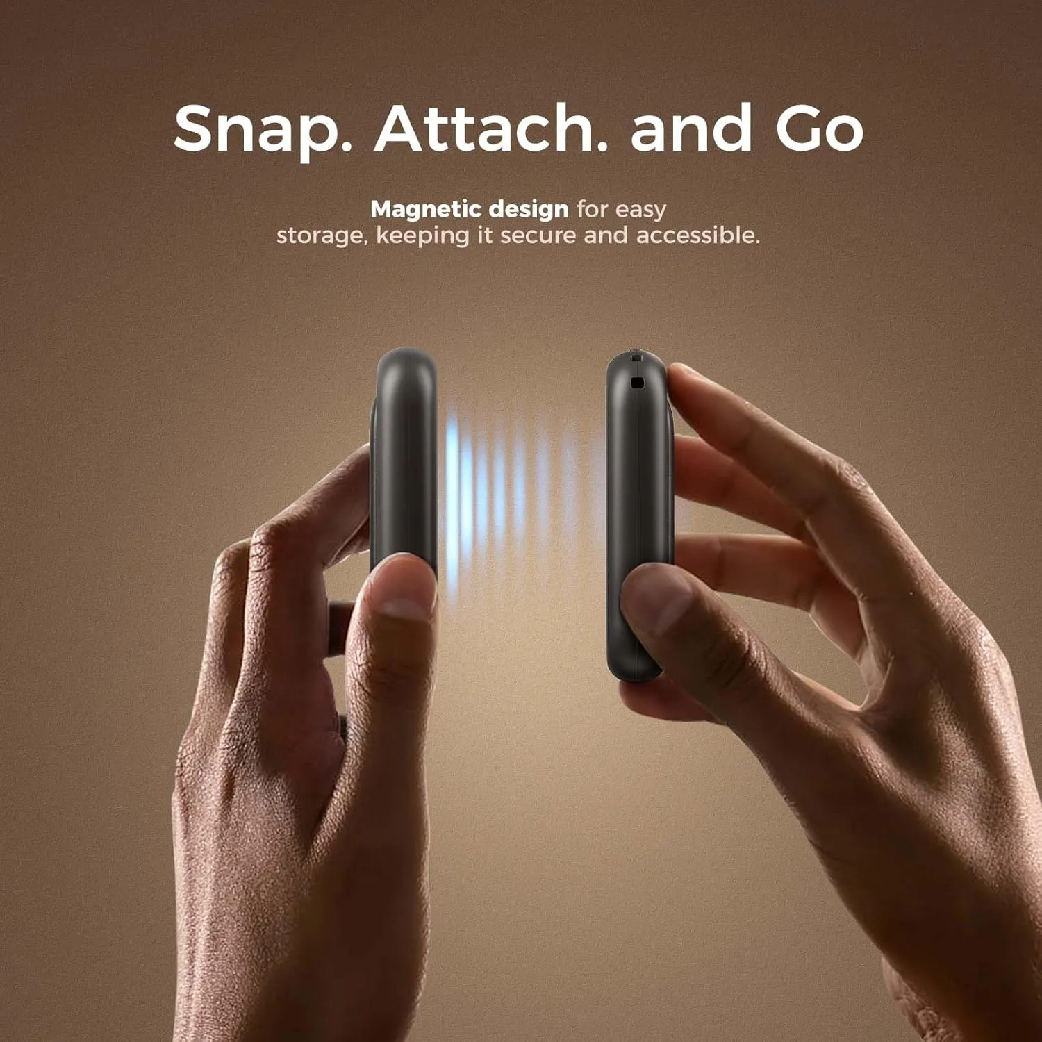 Magnetic Rechargeable Hand Warmers Card-Style Electric Hands Heater 5000mAh 2pck