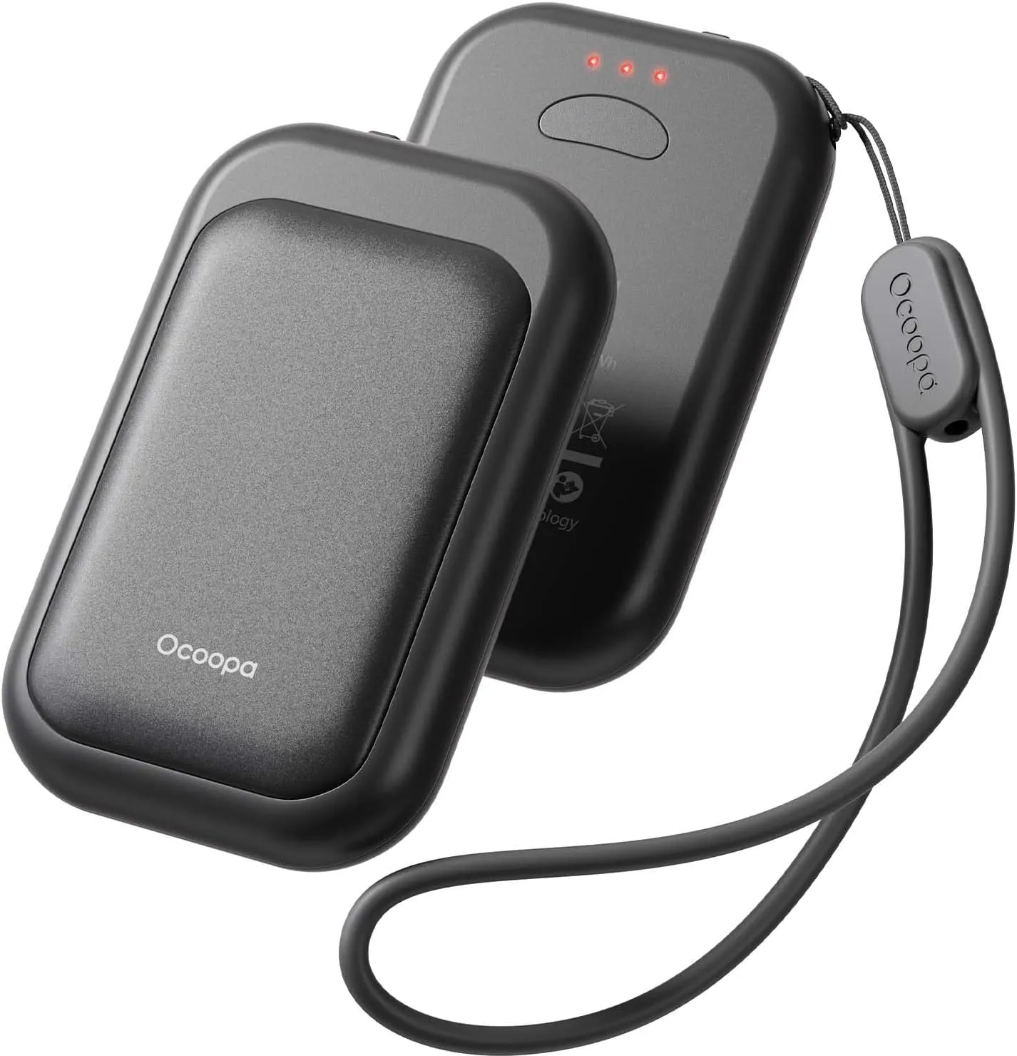 Magnetic Rechargeable Hand Warmers Card-Style Electric Hands Heater 5000mAh 2pck