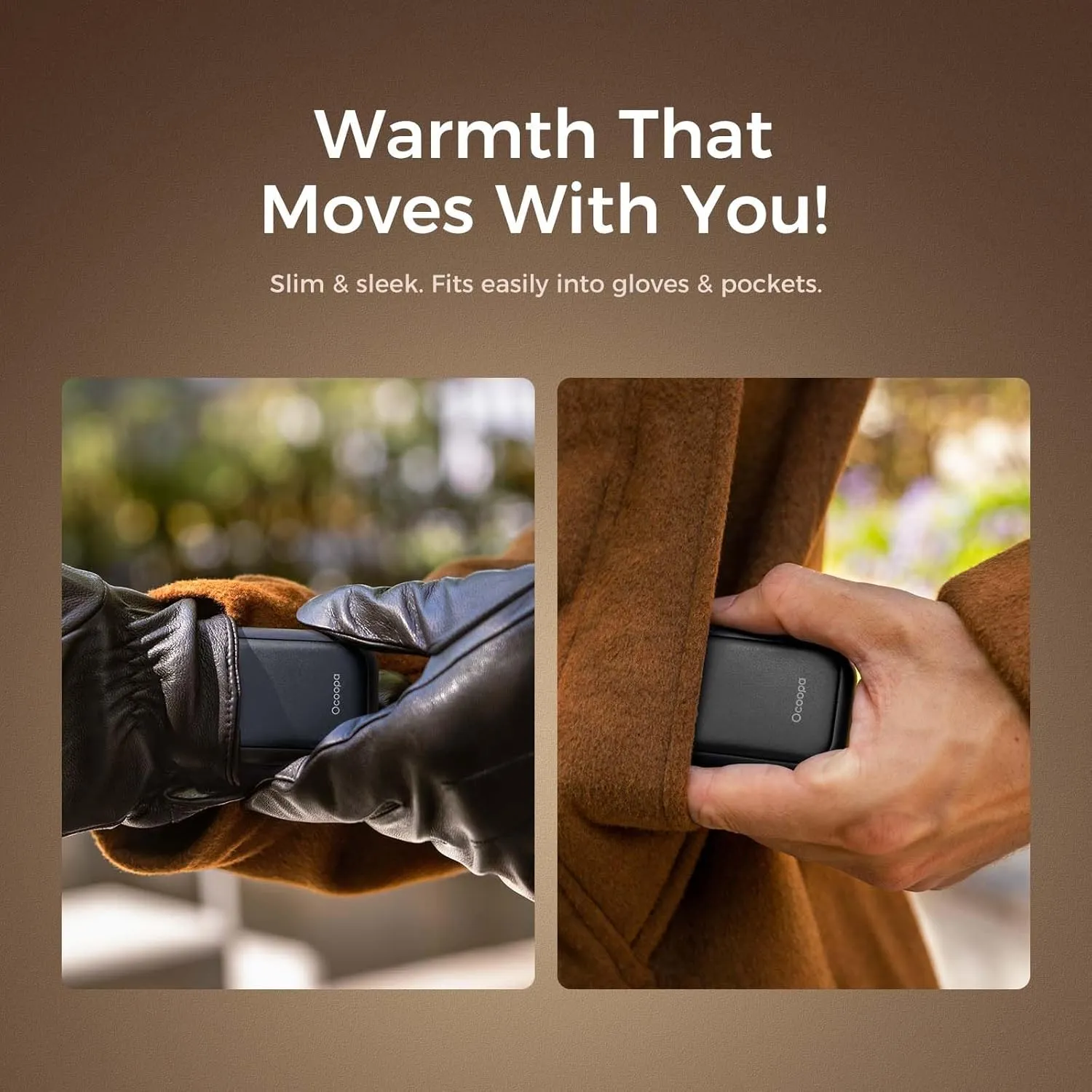 Magnetic Rechargeable Hand Warmers Card-Style Electric Hands Heater 5000mAh 2pck