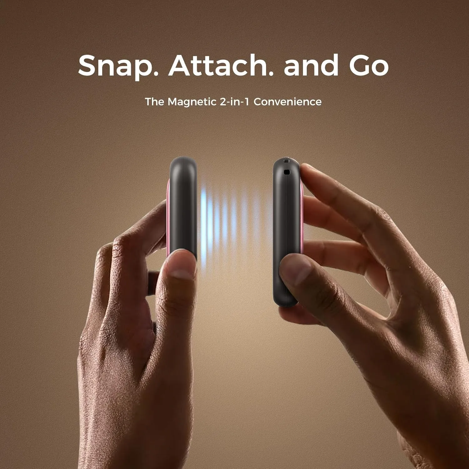Magnetic Rechargeable Hand Warmers Card-Style Electric Hands Heater 5000mAh 2pck