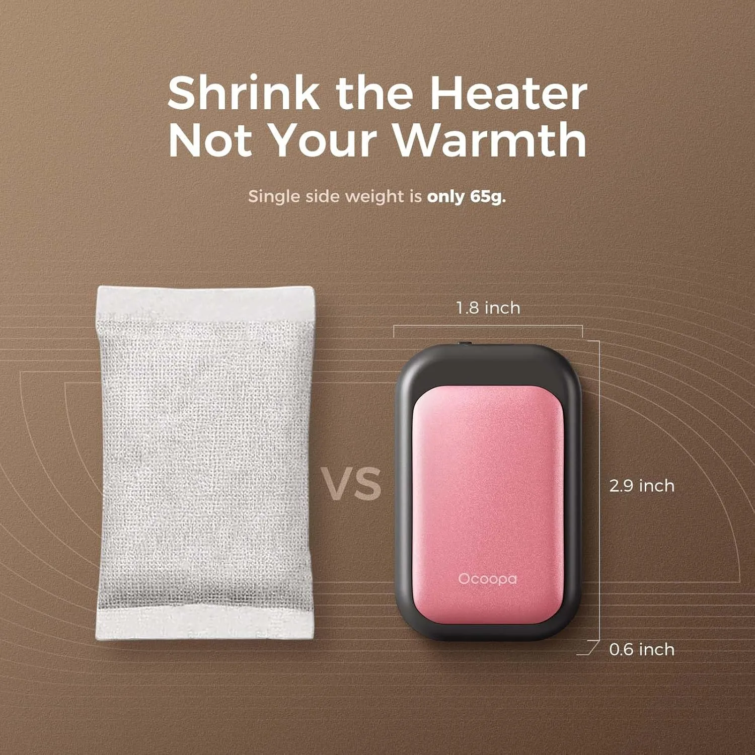 Magnetic Rechargeable Hand Warmers Card-Style Electric Hands Heater 5000mAh 2pck
