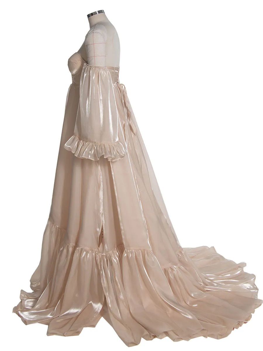 Maternity Photoshoot Dress Maternity Gown for Baby Shower YEWEN YW220701