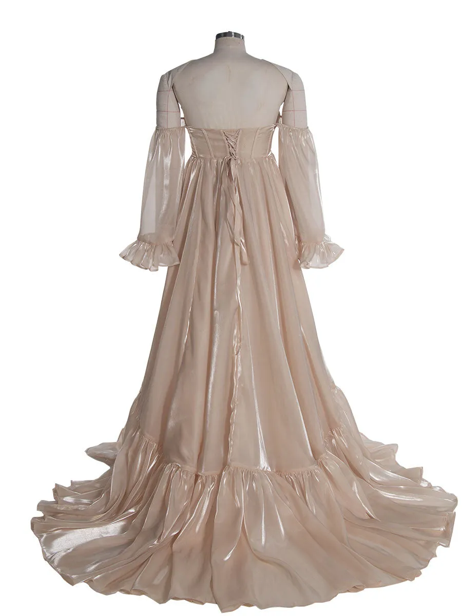 Maternity Photoshoot Dress Maternity Gown for Baby Shower YEWEN YW220701