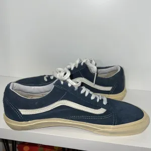 Mens Blue and white suede Vans Size 11